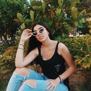 White Cat Eye Glasses!